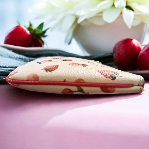 Coach RARE Fruit Fantasy Wristlet with Strawberries & Cherries - Picture 4 of 8
